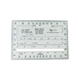 Maxbell Square Protractor Ruler Map Protractor for Engineering Architecture Map Tool