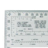Maxbell Square Protractor Ruler Map Protractor for Engineering Architecture Map Tool