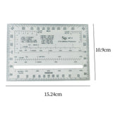 Maxbell Square Protractor Ruler Map Protractor for Engineering Architecture Map Tool