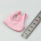Maxbell 1:6 Miniature Sports Vest Doll Clothing for 12 inch Dress up Action Figures Pink