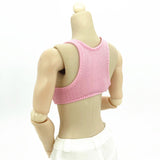 Maxbell 1:6 Miniature Sports Vest Doll Clothing for 12 inch Dress up Action Figures Pink