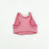 Maxbell 1:6 Miniature Sports Vest Doll Clothing for 12 inch Dress up Action Figures Pink