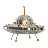 Maxbell Spaceship Shaped Disco Ball Mirror Retro Birthday Gifts for Party Gift