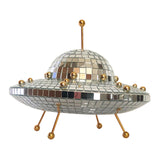 Maxbell Spaceship Shaped Disco Ball Mirror Retro Birthday Gifts for Party Gift