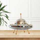 Maxbell Spaceship Shaped Disco Ball Mirror Retro Birthday Gifts for Party Gift