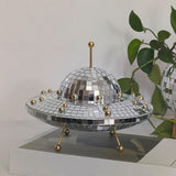 Maxbell Spaceship Shaped Disco Ball Mirror Retro Birthday Gifts for Party Gift