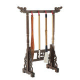 Maxbell Chinese Calligraphy Painting Brush Holder Wood Carving Accessories Elegant