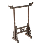 Maxbell Chinese Calligraphy Painting Brush Holder Wood Carving Accessories Elegant