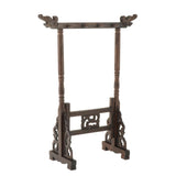 Maxbell Chinese Calligraphy Painting Brush Holder Wood Carving Accessories Elegant