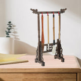 Maxbell Chinese Calligraphy Painting Brush Holder Wood Carving Accessories Elegant