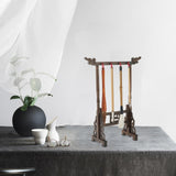Maxbell Chinese Calligraphy Painting Brush Holder Wood Carving Accessories Elegant