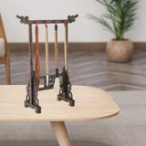 Maxbell Chinese Calligraphy Painting Brush Holder Wood Carving Accessories Elegant