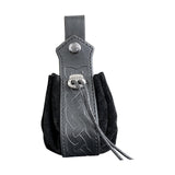 Maxbell Coin Pouch Purse Drawstring Belt Pouch Steampunk Waterproof for Gift Present Black