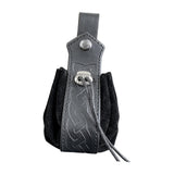 Maxbell Coin Pouch Purse Drawstring Belt Pouch Steampunk Waterproof for Gift Present Black