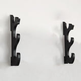Maxbell 3 Tier Samurai Sword Stand Decoration Density Fiberboard for Wakizashi Black