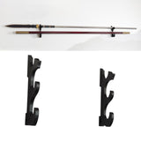 Maxbell 3 Tier Samurai Sword Stand Decoration Density Fiberboard for Wakizashi Black
