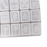Maxbell Dominoes Silicone Molds Earrings Pendant Mold for Outdoors Home Parties  Circle Tiles B