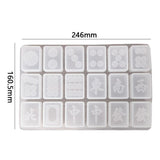 Maxbell Dominoes Silicone Molds Earrings Pendant Mold for Outdoors Home Parties  Circle Tiles B