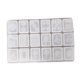 Maxbell Dominoes Silicone Molds Earrings Pendant Mold for Outdoors Home Parties  Circle Tiles B