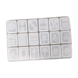 Maxbell Dominoes Silicone Molds Earrings Pendant Mold for Outdoors Home Parties  Circle Tiles B