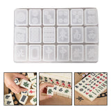 Maxbell Dominoes Silicone Molds Earrings Pendant Mold for Outdoors Home Parties  Circle Tiles B