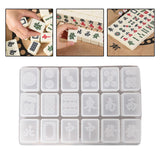 Maxbell Dominoes Silicone Molds Earrings Pendant Mold for Outdoors Home Parties  Circle Tiles B
