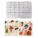 Maxbell Dominoes Silicone Molds Earrings Pendant Mold for Outdoors Home Parties  Circle Tiles B