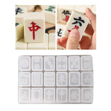 Maxbell Dominoes Silicone Molds Earrings Pendant Mold for Outdoors Home Parties  Circle Tiles B
