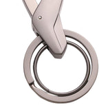 Maxbell Simple Universal Key Fob Keychain for Women Men Waist Hanging Car Keychain Light Gray