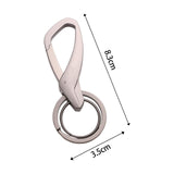 Maxbell Simple Universal Key Fob Keychain for Women Men Waist Hanging Car Keychain Light Gray