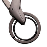 Maxbell Simple Universal Key Fob Keychain for Women Men Waist Hanging Car Keychain Black