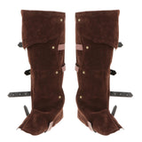 Maxbell Pirate Boot Covers Costume Accessories PU Cosplay Steampunk Boots Case Brown