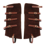 Maxbell Pirate Boot Covers Costume Accessories PU Cosplay Steampunk Boots Case Brown