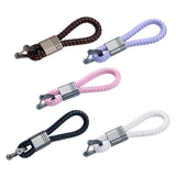 Maxbell Braided Rope Key Chain Wristlet Bracelet Keychain Lanyard Car Key Chain Black