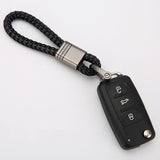 Maxbell Braided Rope Key Chain Wristlet Bracelet Keychain Lanyard Car Key Chain Black