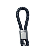 Maxbell Braided Rope Key Chain Wristlet Bracelet Keychain Lanyard Car Key Chain Black