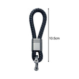 Maxbell Braided Rope Key Chain Wristlet Bracelet Keychain Lanyard Car Key Chain Black