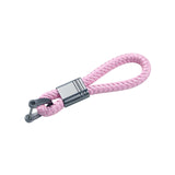 Maxbell Braided Rope Key Chain Wristlet Bracelet Keychain Lanyard Car Key Chain Pink