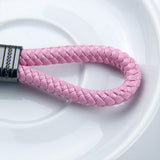 Maxbell Braided Rope Key Chain Wristlet Bracelet Keychain Lanyard Car Key Chain Pink