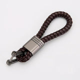 Maxbell Braided Rope Key Chain Wristlet Bracelet Keychain Lanyard Car Key Chain Coffee