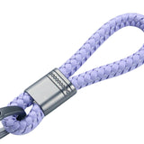 Maxbell Braided Rope Key Chain Wristlet Bracelet Keychain Lanyard Car Key Chain Light violet