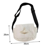 Maxbell Women Canvas Bag Stylish Adjustable Shoulder Strap Shopping Bag for Travel White