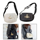 Maxbell Women Canvas Bag Stylish Adjustable Shoulder Strap Shopping Bag for Travel White
