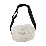 Maxbell Women Canvas Bag Stylish Adjustable Shoulder Strap Shopping Bag for Travel White