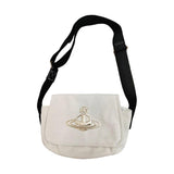 Maxbell Women Canvas Bag Stylish Adjustable Shoulder Strap Shopping Bag for Travel White