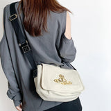 Maxbell Women Canvas Bag Stylish Adjustable Shoulder Strap Shopping Bag for Travel White