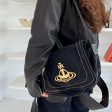 Maxbell Women Canvas Bag Stylish Adjustable Shoulder Strap Shopping Bag for Travel Black