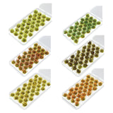 Maxbell 32Pcs Miniature Flower Cluster for DIY Model Sand Layout Model Decoration Green