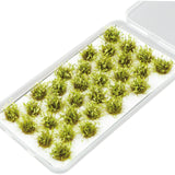 Maxbell 32Pcs Miniature Flower Cluster for DIY Model Sand Layout Model Decoration Light Green