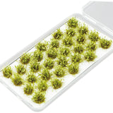 Maxbell 32Pcs Miniature Flower Cluster for DIY Model Sand Layout Model Decoration Light Green